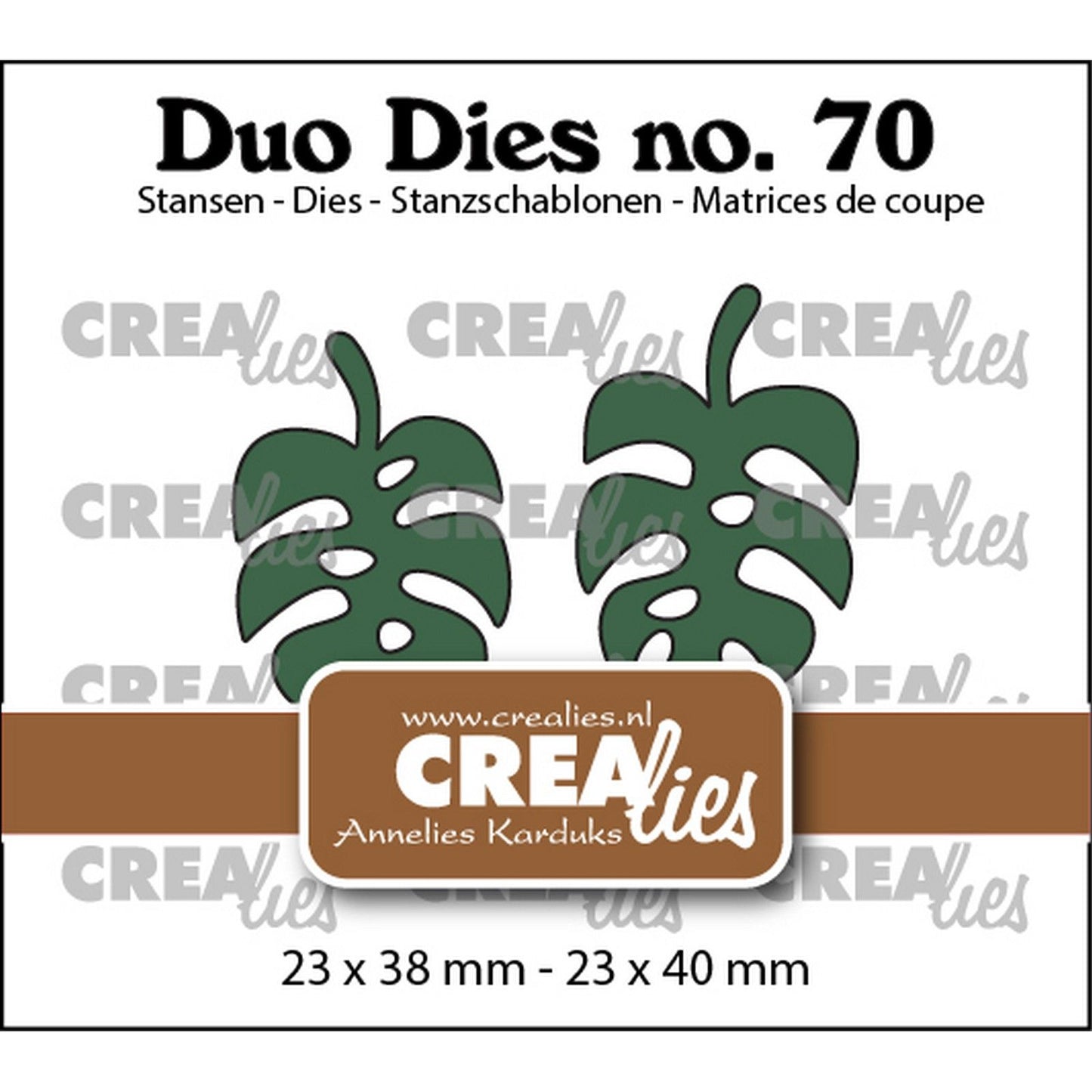 Crealies • Duo stirbt botanische Blätter