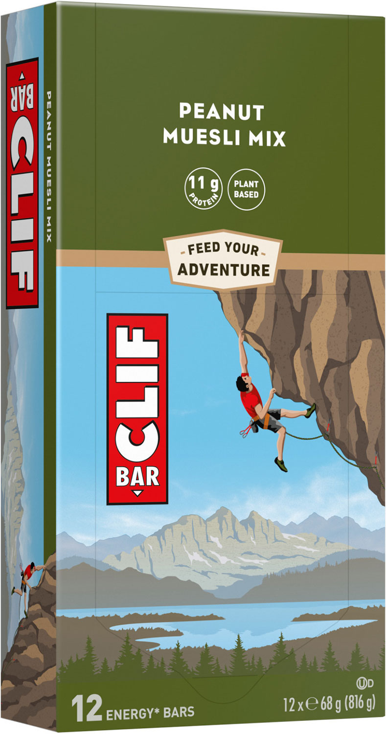 Clif Bar Energieriegel 12x68g Box | Erdnussbutter-Banane