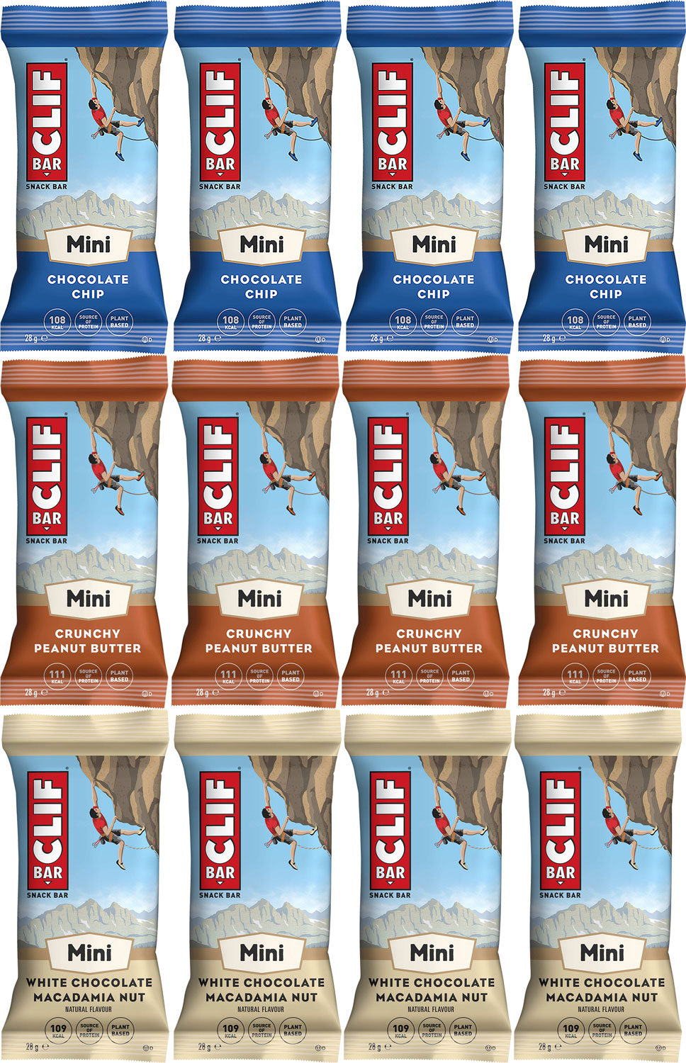 Clif Bar Energieriegel Mini gemischt 12x28g Box