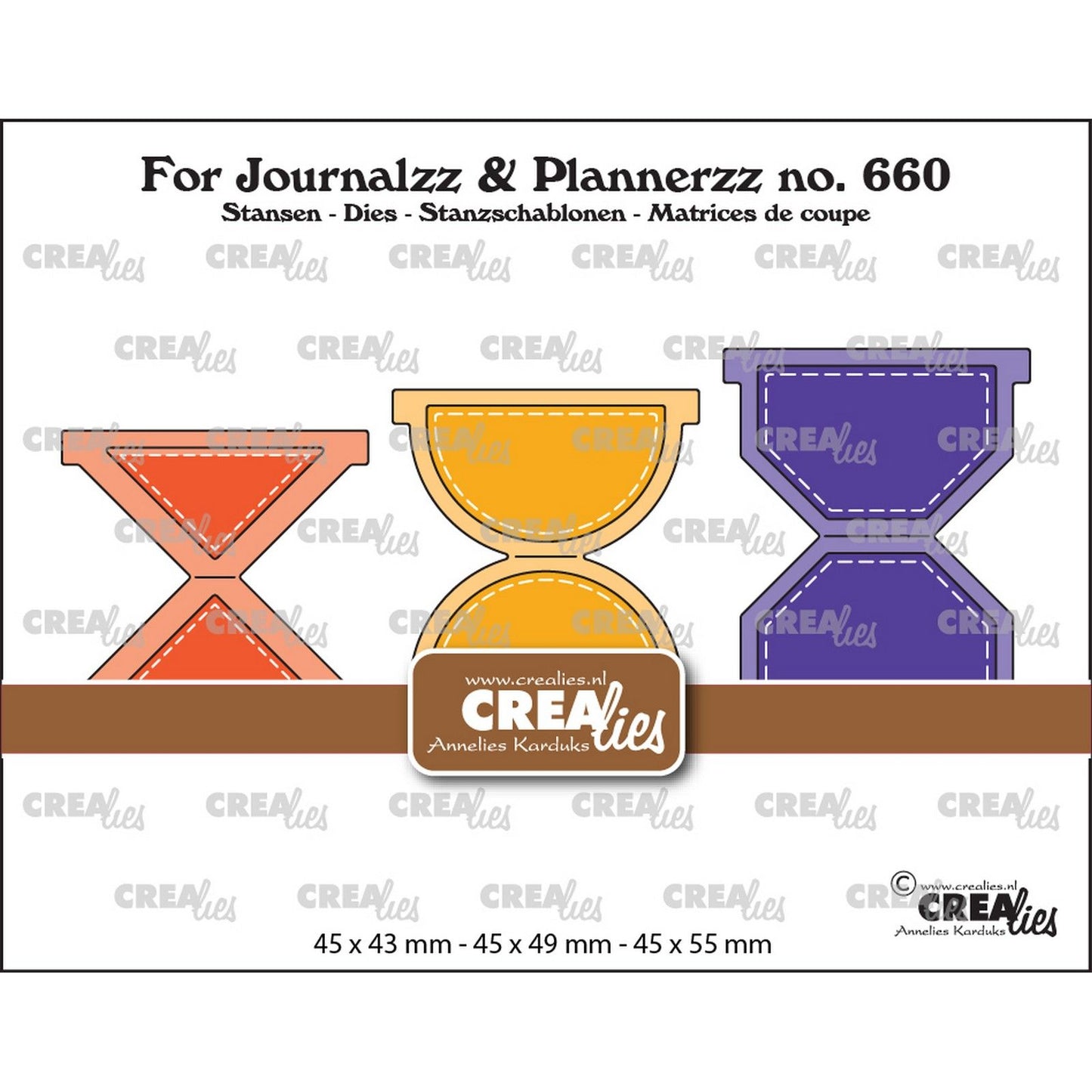 Crealies • Journalzz Plannerzz Tabs Set a