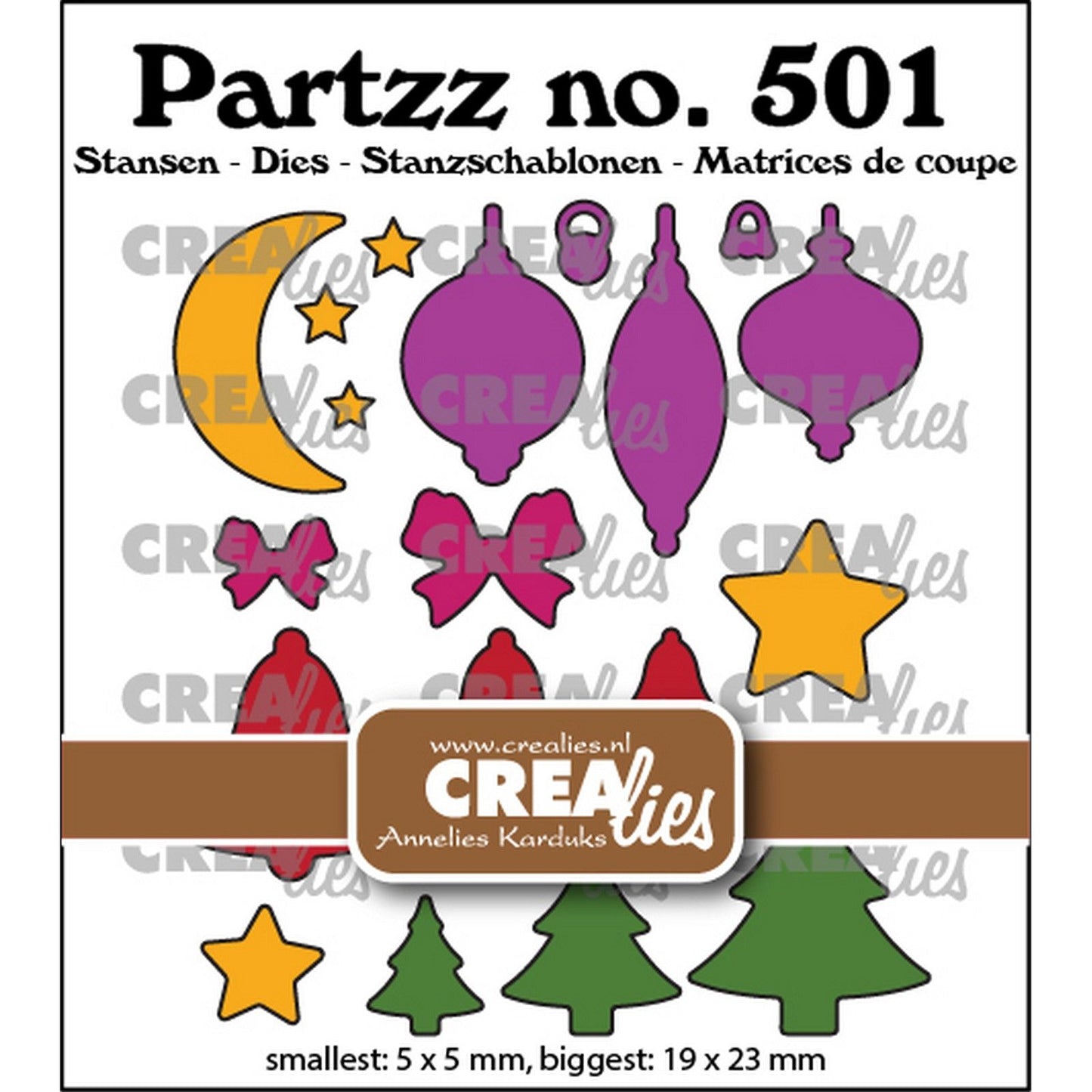 Crealies • partzz Stanzformen Mini Weihnachten