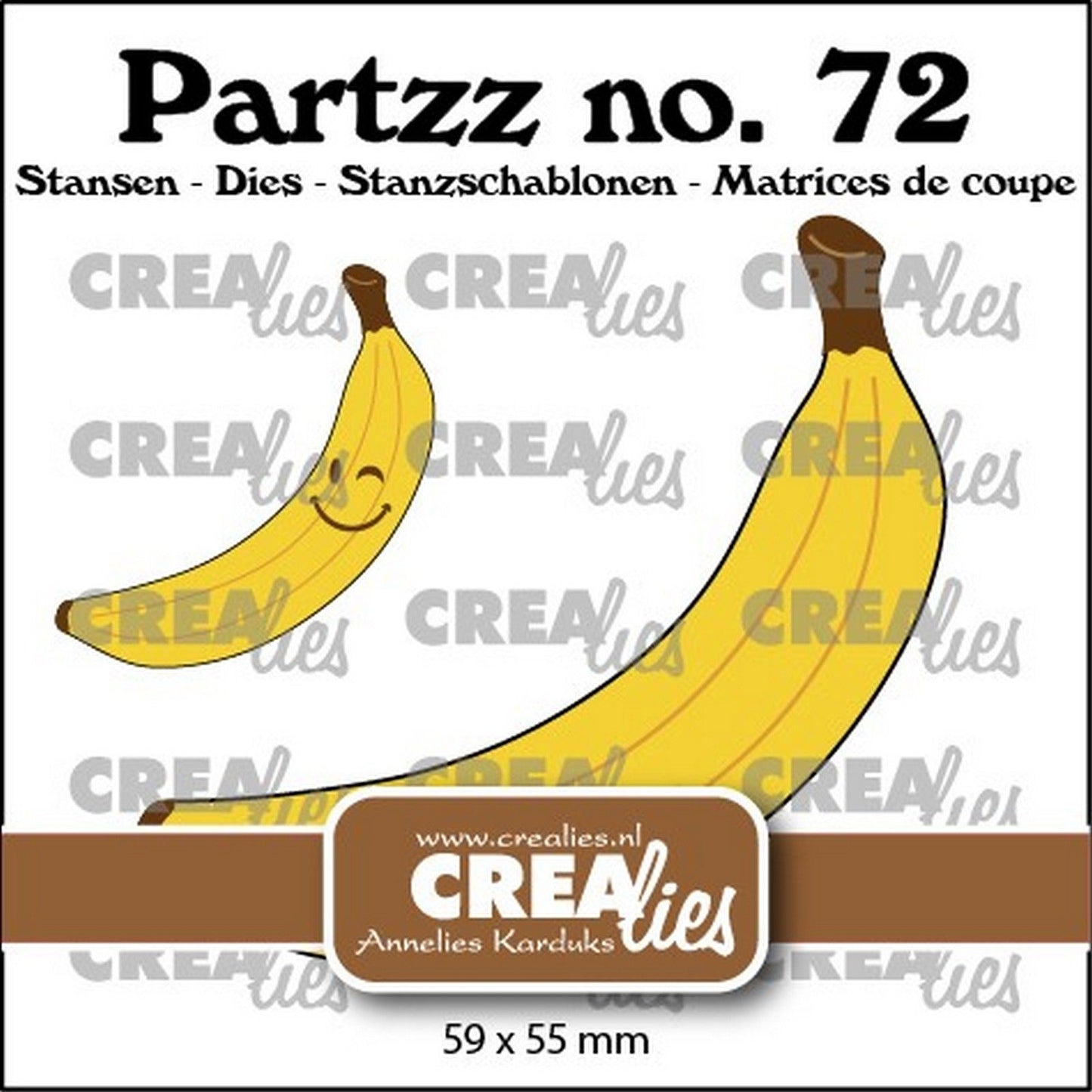 Crealies • partzz banane groß