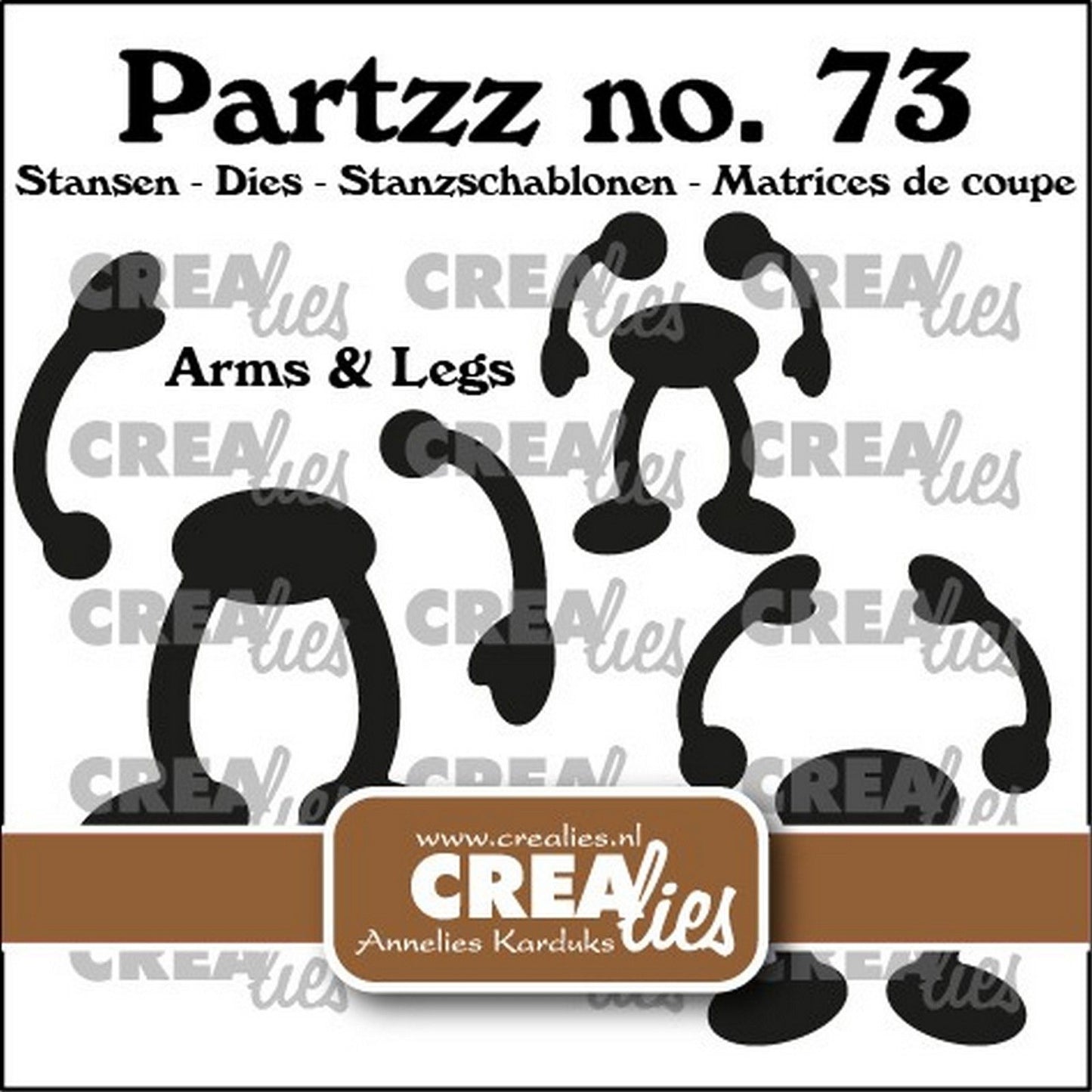 Crealies • Partzz-Arme und -Beine für Obst (3 Größen)