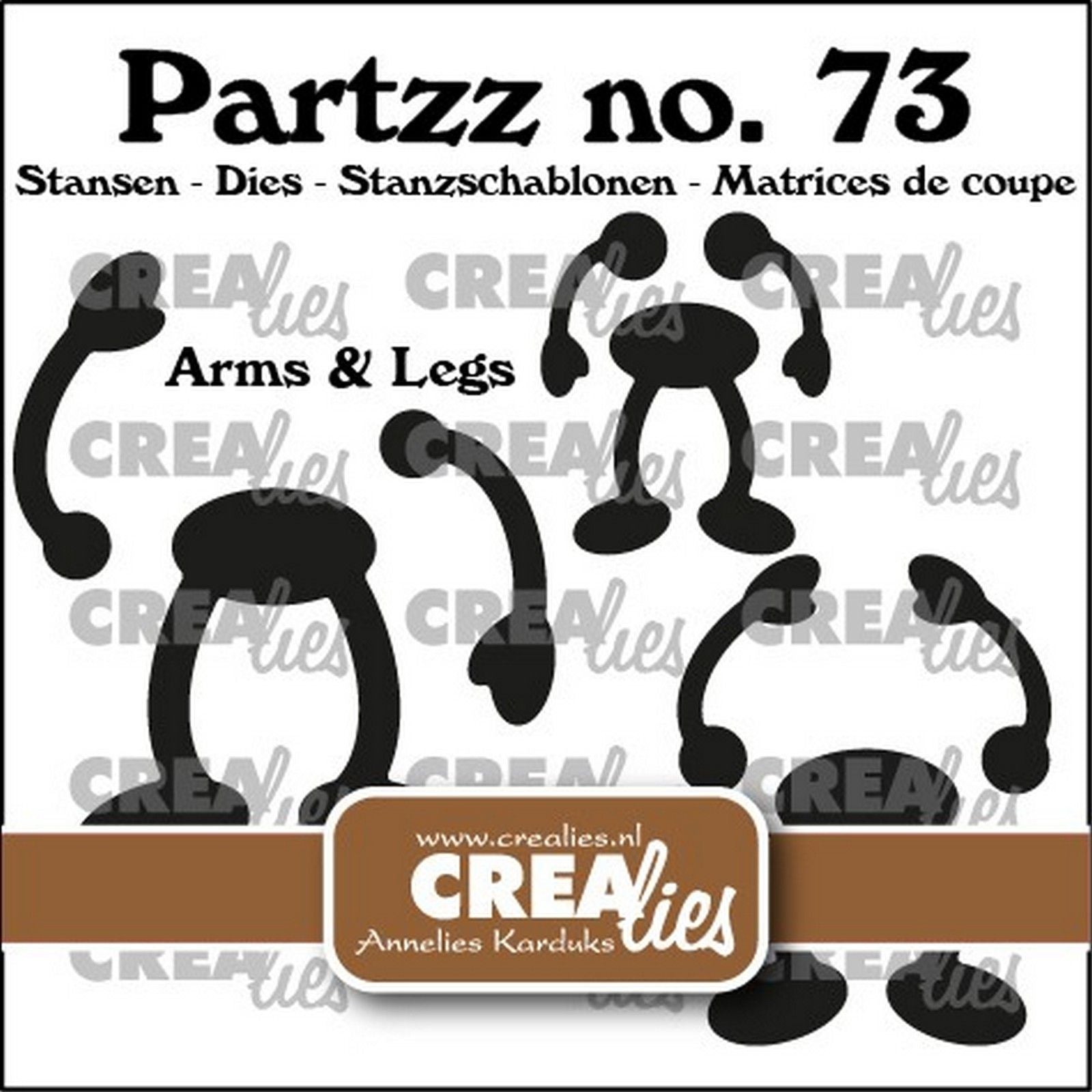 Crealies • Partzz-Arme und -Beine für Obst (3 Größen)