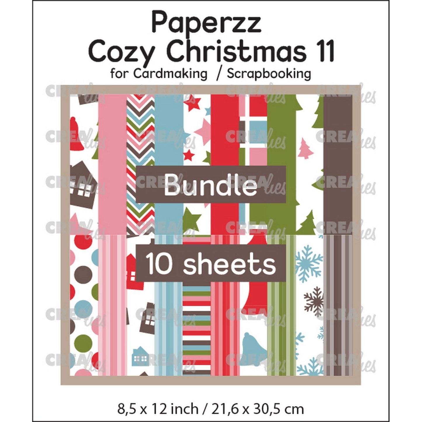 Crealies • paperzz cosy Christmas (10x 1 Blatt)