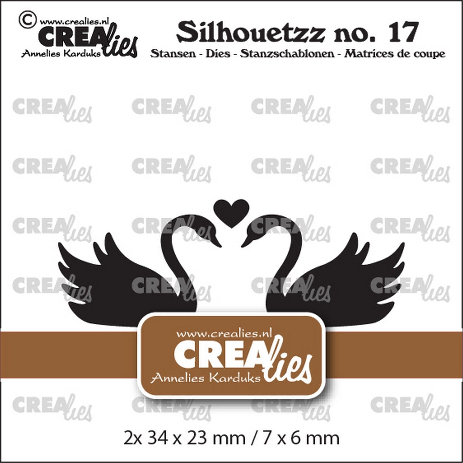 Crealies • Silhouettezz Stanzformen Schwäne