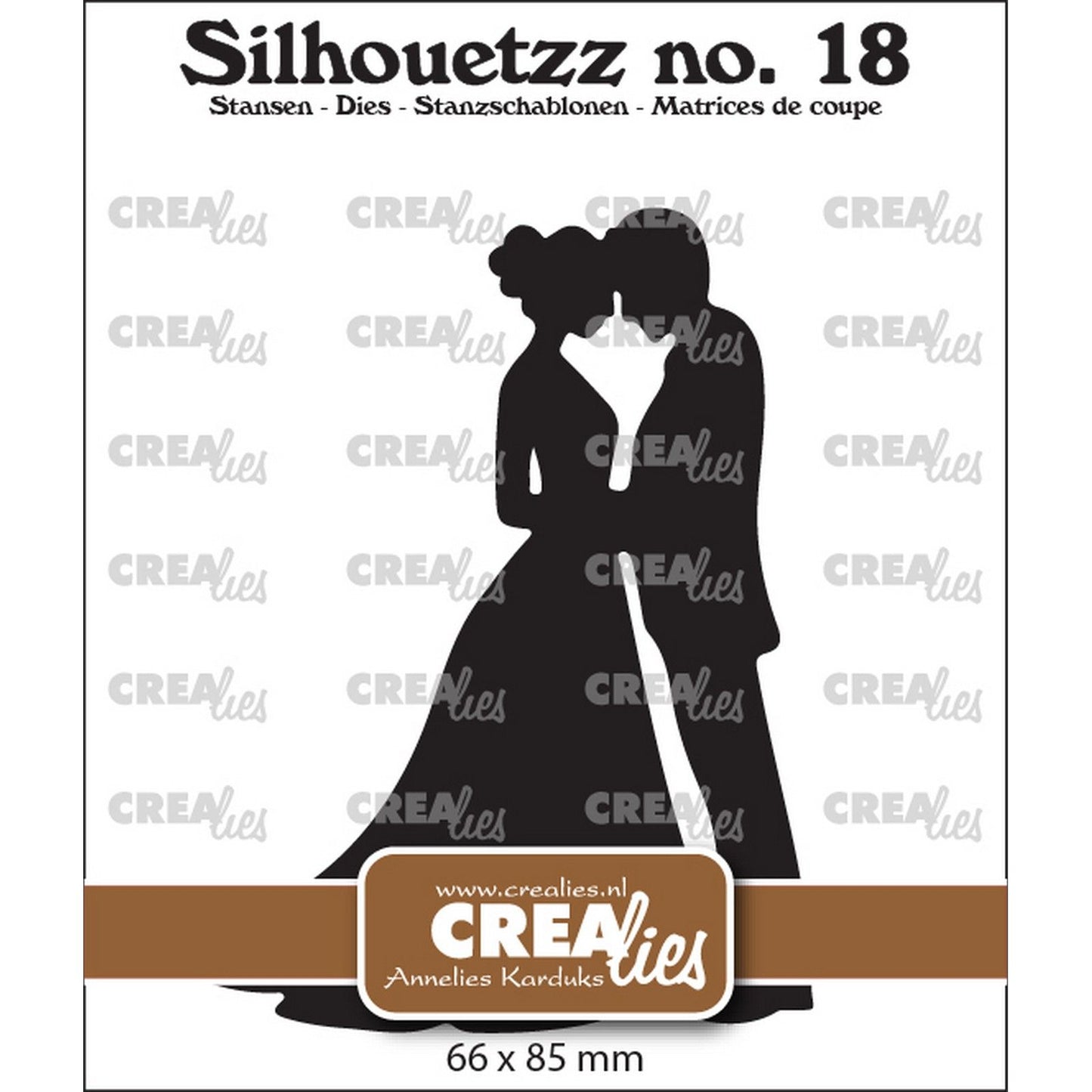 Crealies • Silhouettezz-Stanzformen für Brautpaare