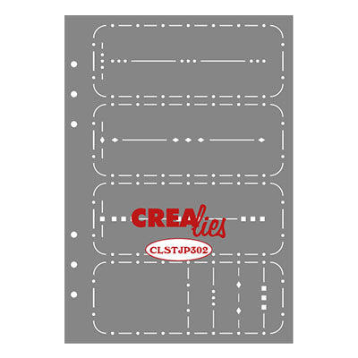 Crealies • Schablonen-Journaling-Wochenaufstrich b