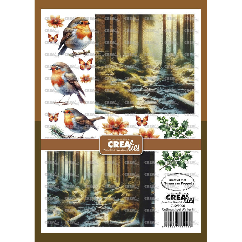Crealies • Ausschneidebogen Winter f 8 Blatt