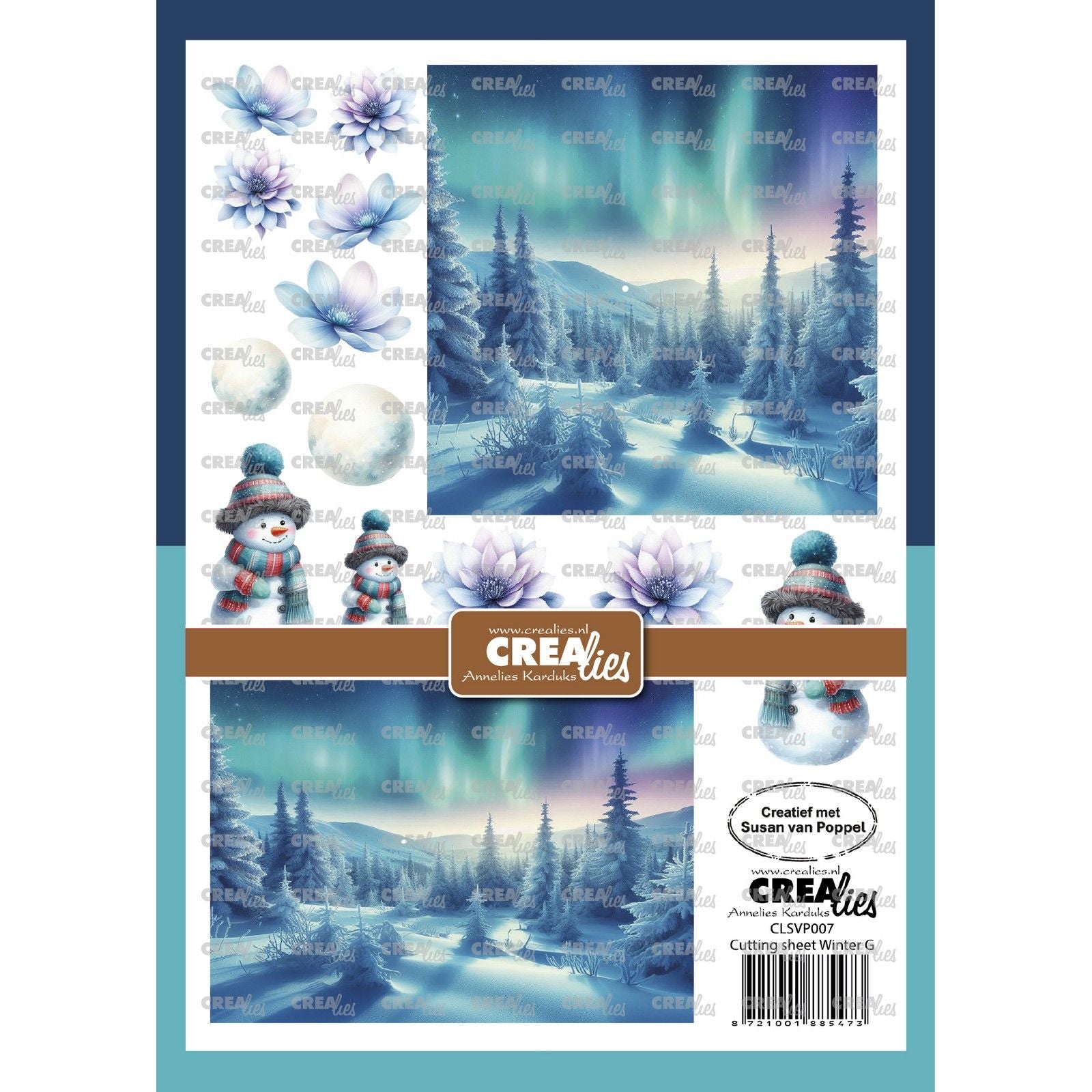 Crealies • knipvel winter g 8 vellen