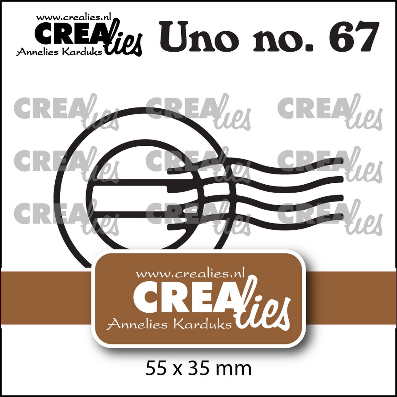 Crealies • uno Poststempel