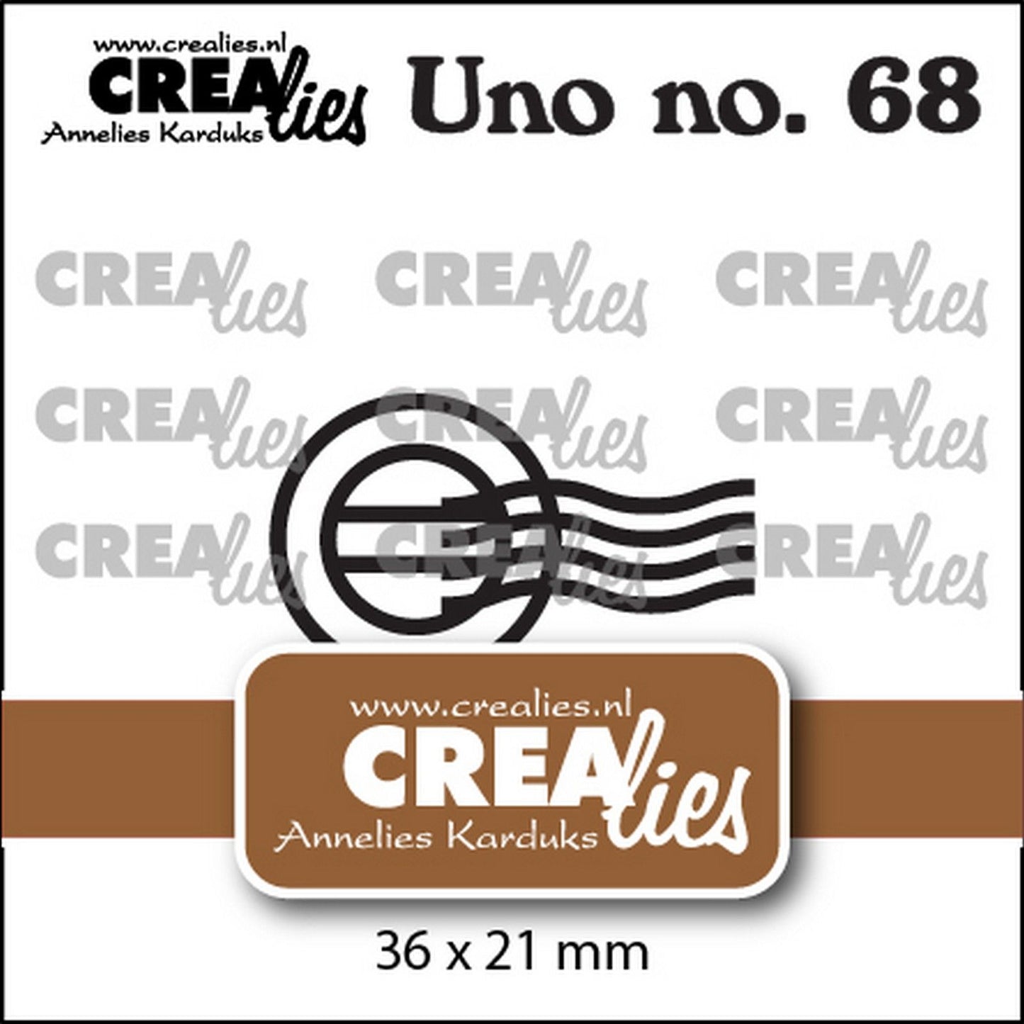 Crealies • uno die Poststempel Medium