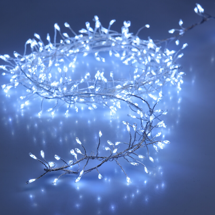 Clusterdraht weiß 720 LEDs 720cm