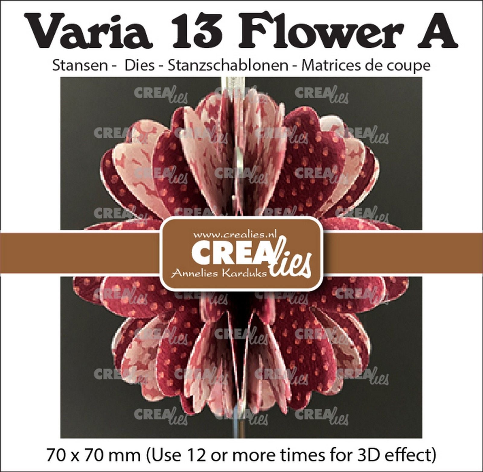 Crealies • Varia 3D-Blume a