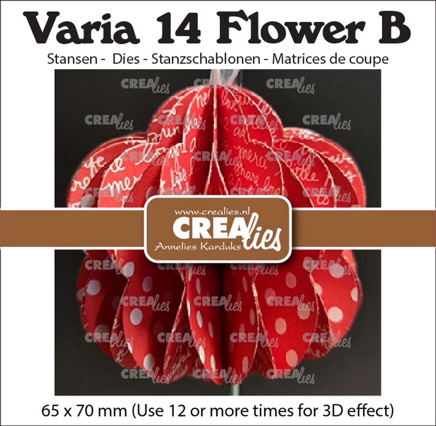 Crealies • Varia 3D-Blume b