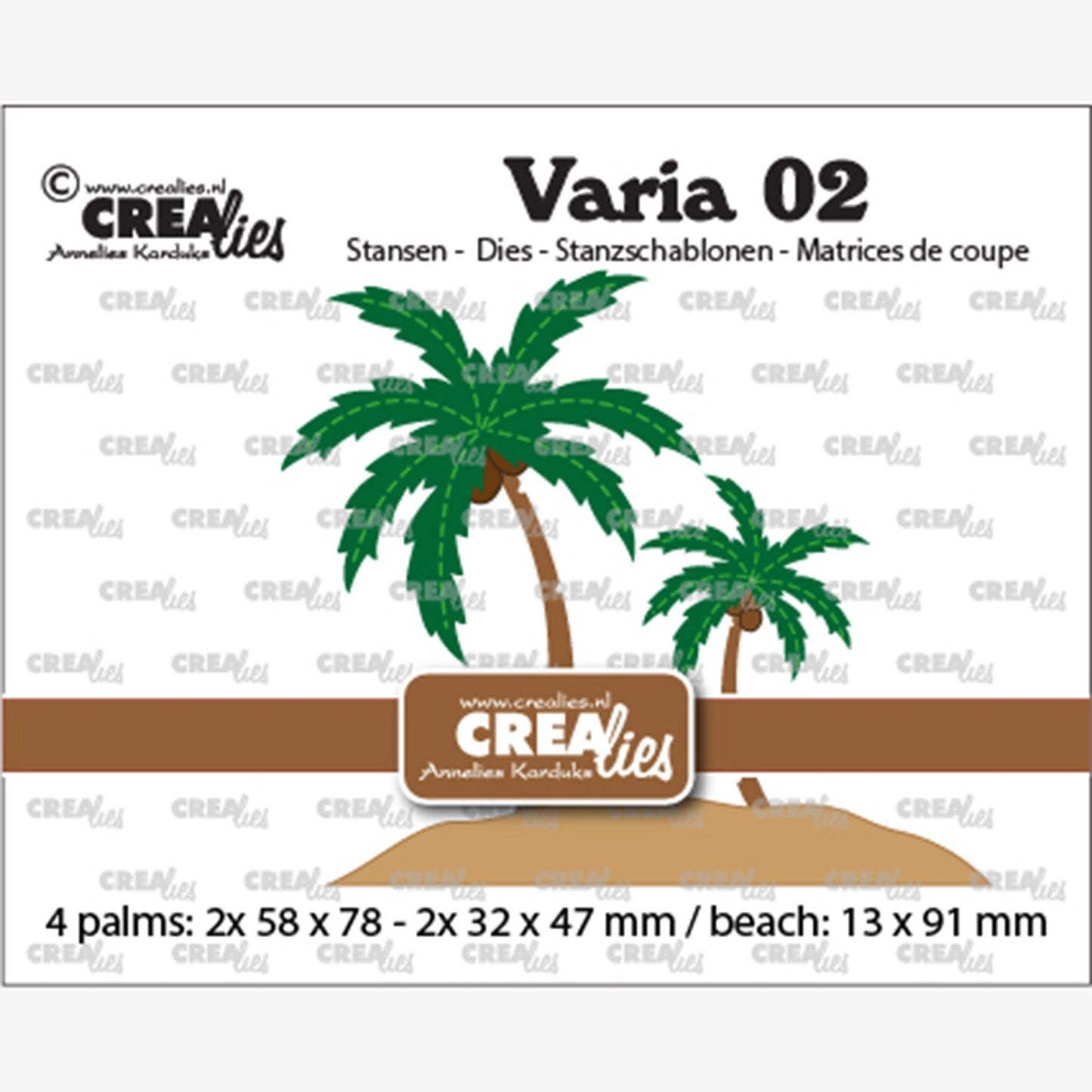 Crealies • Varia-Schneideform Palmen 4 Stück