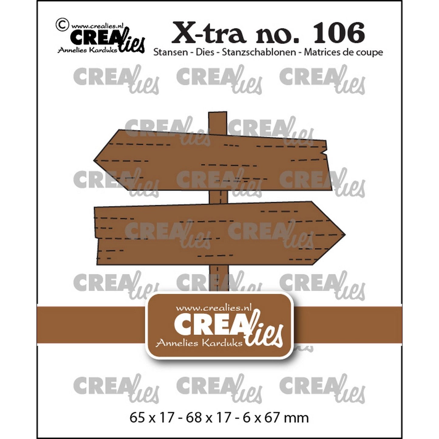 Crealies • x-tra Stanzformen Wegweiser