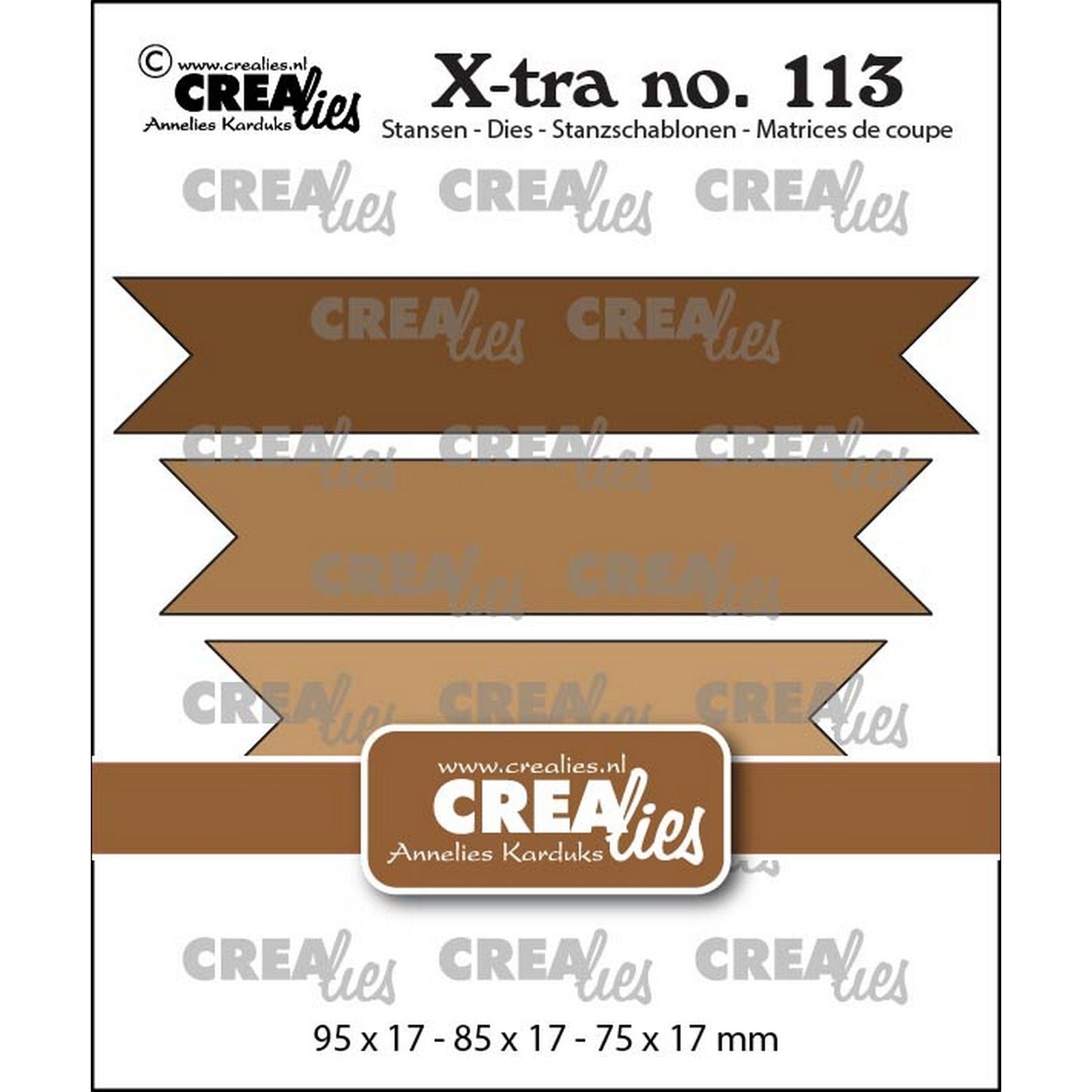 Crealies • Extra glatte Doppelbanner