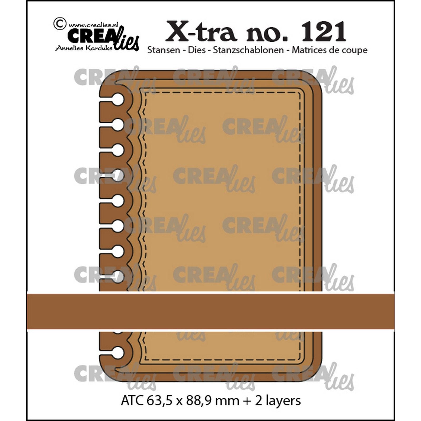 Crealies • Xtra Punch ATC Notizbuch vertikal