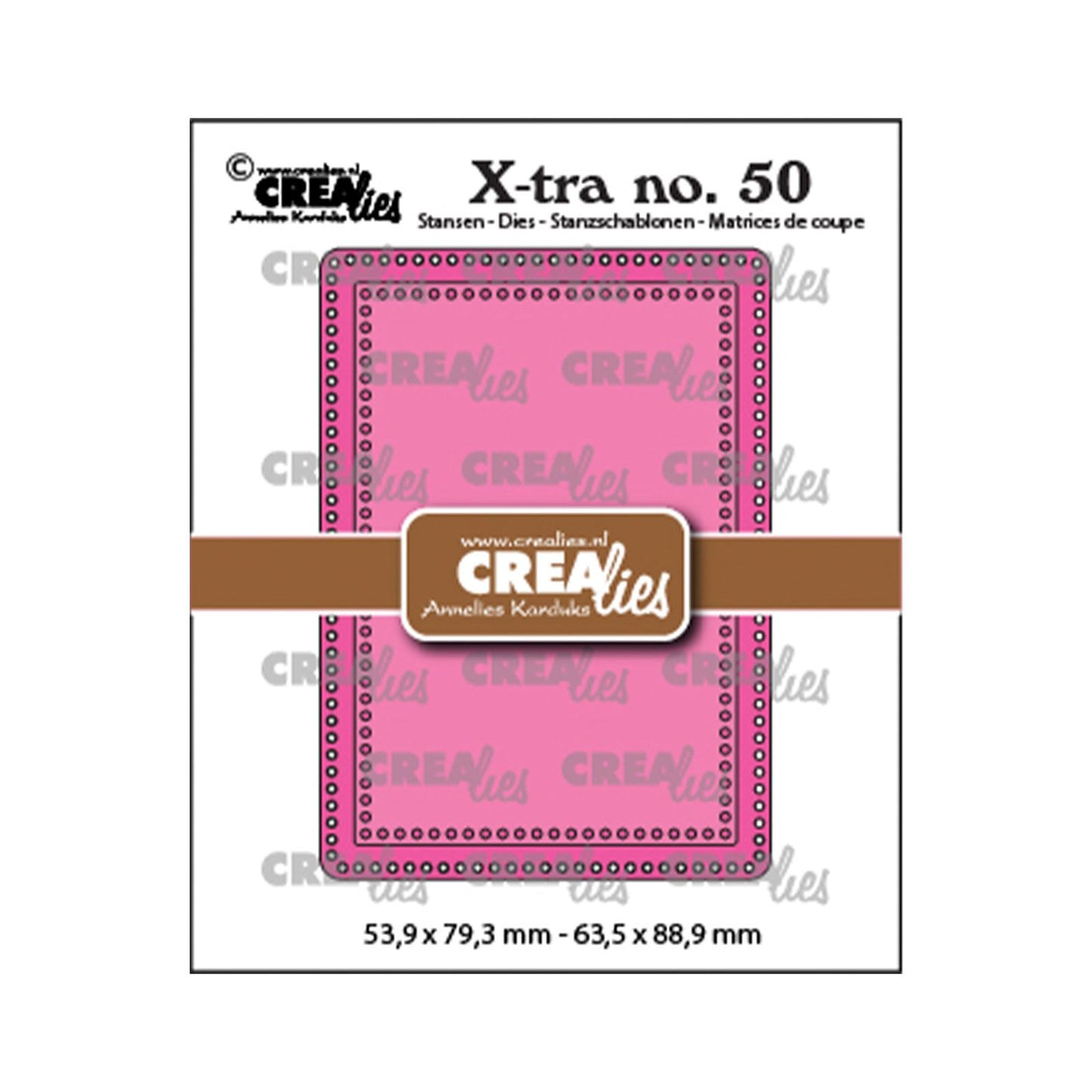 Crealies • X-tra-Stanzform ATC mit kleinen Löchern