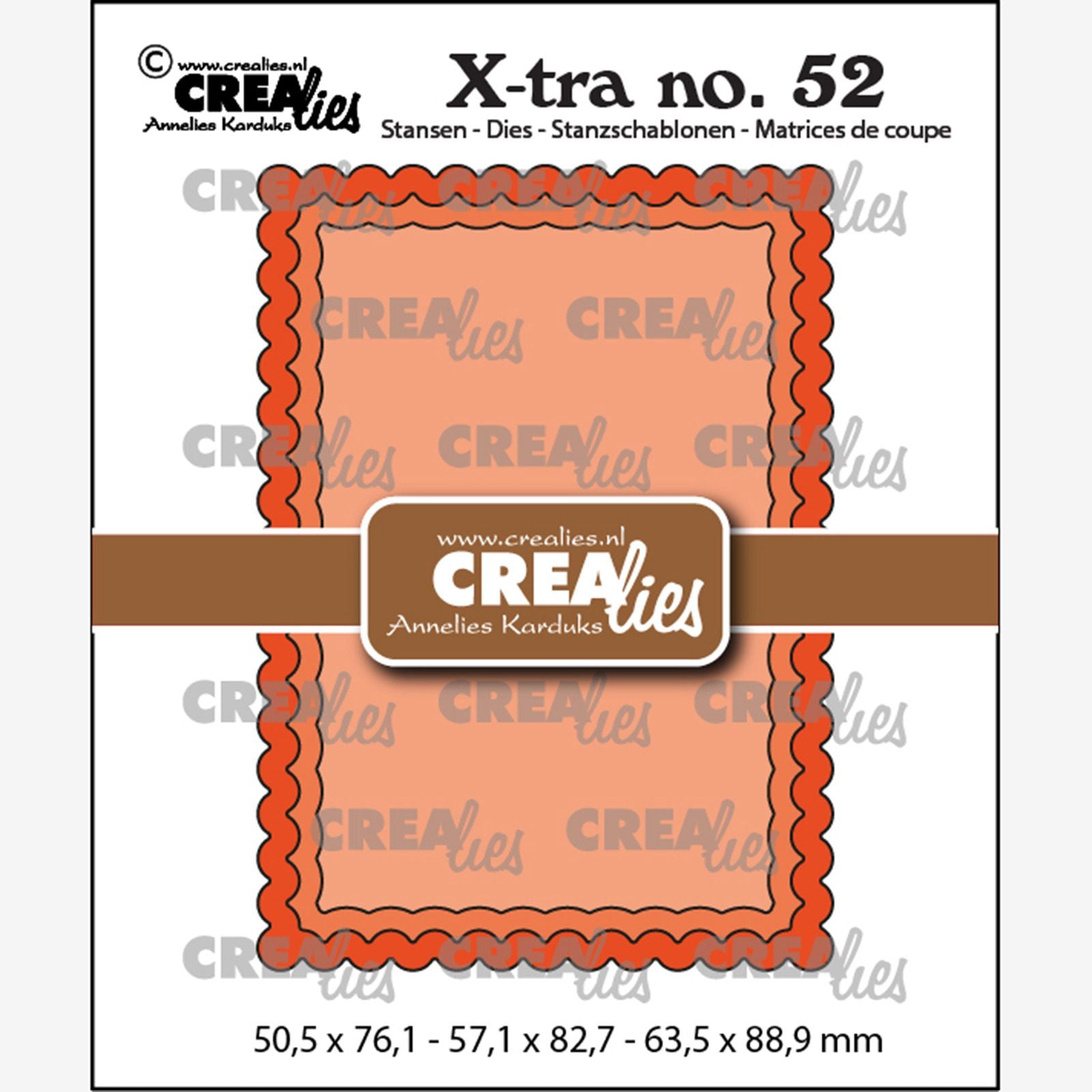 Crealies • Xtra-Stanzform mit gewelltem Rand