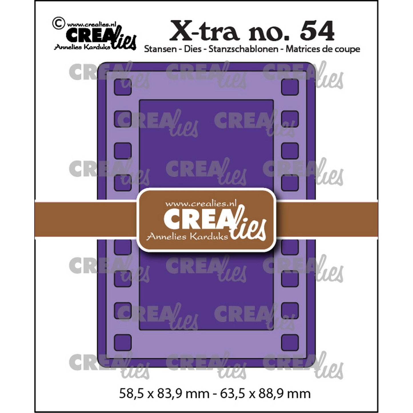 Crealies • Xtra-Stanzform, ATC-Folienstreifen