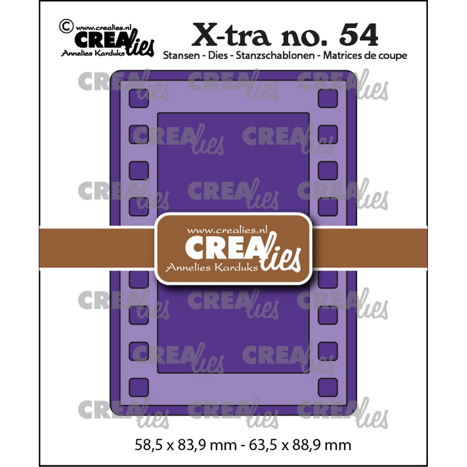 Crealies • Xtra-Stanzform, ATC-Folienstreifen