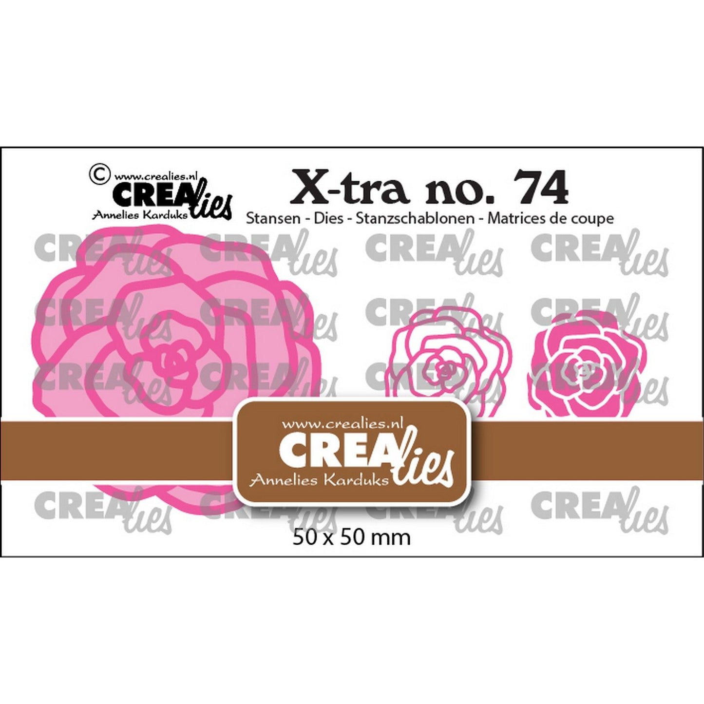 Crealies • xtra rosa klein