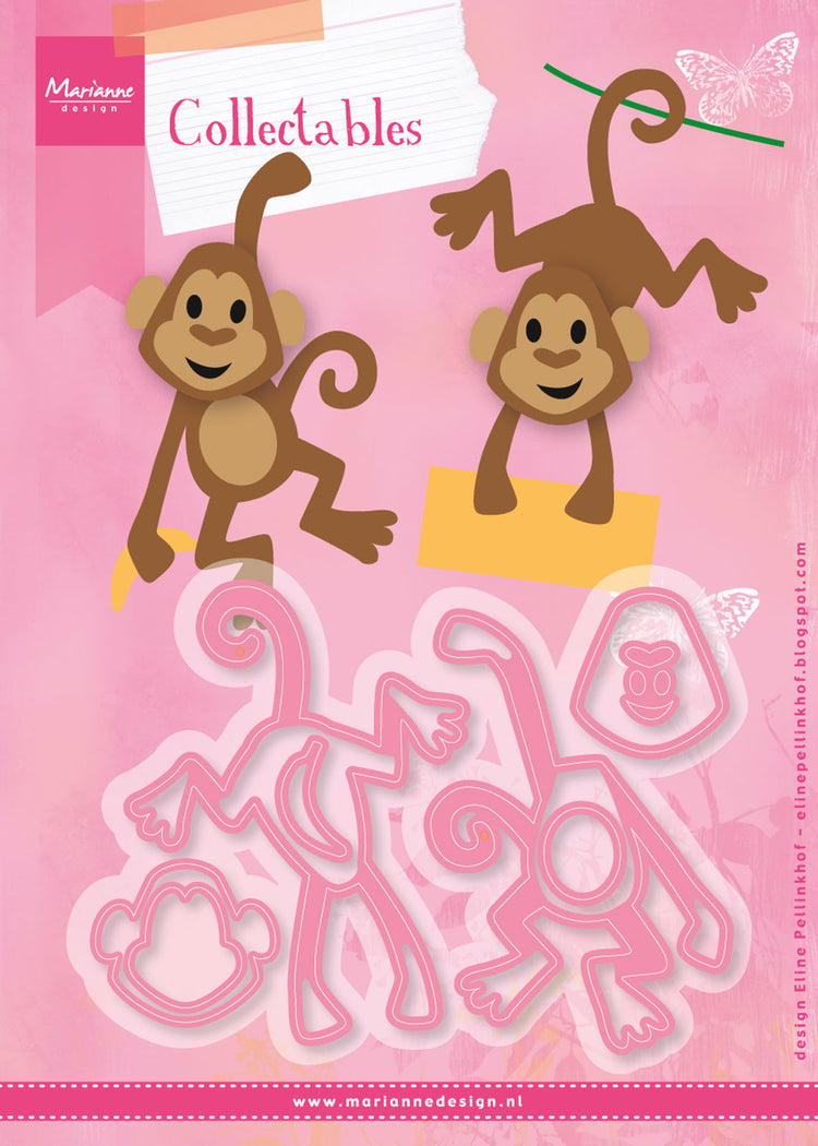 Marianne Design • Sammlerstücke, Stanz- und Prägeschablone, Elines Affe