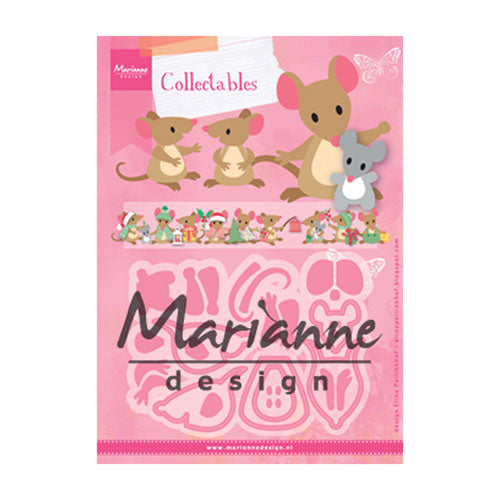 Marianne Design • Sammlerstücke, Prägeschablone, Elines Mäusefamilie