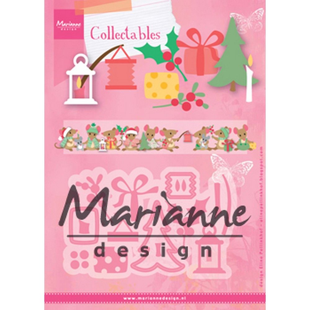 Marianne Design • Sammlerstücke, Prägeschablone, Elines Weihnachtsdekoration
