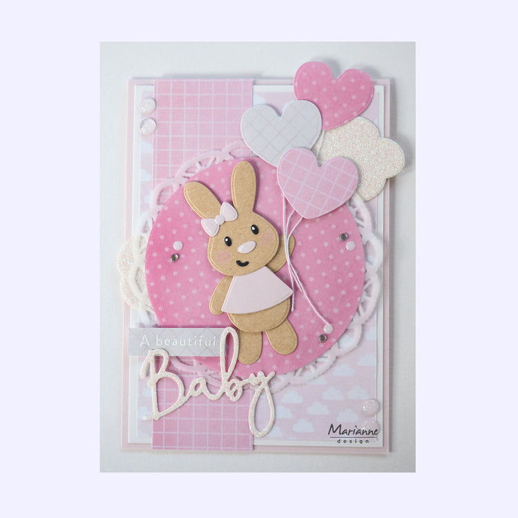 Marianne Design • Sammlerstücke, Stanz- und Prägeschablone, Elines Baby-Kaninchen