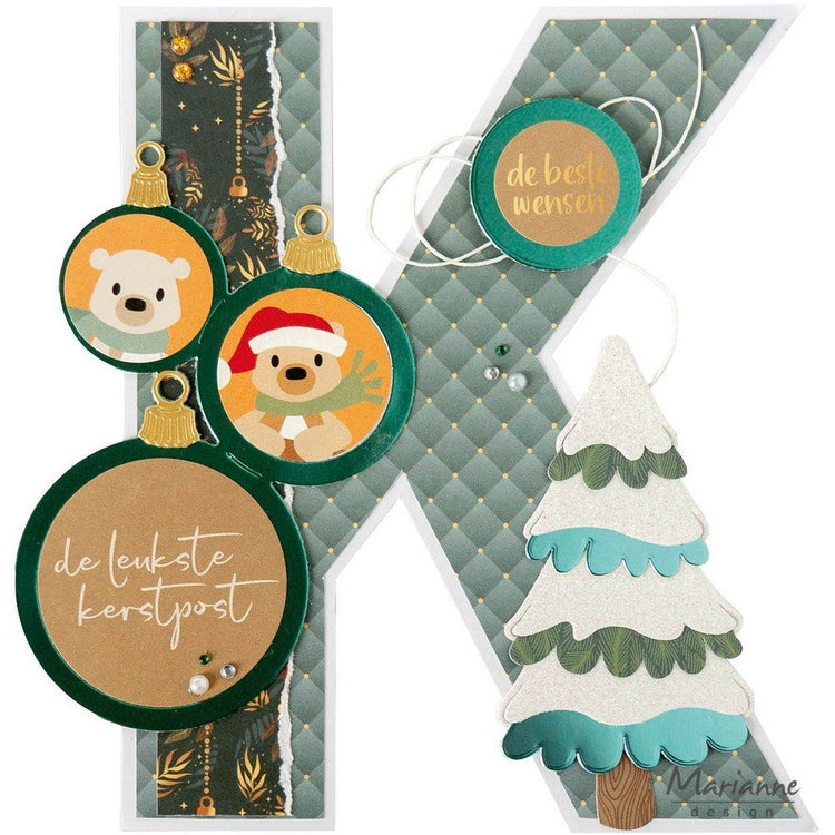 Marianne Design • Schneebedeckter Baum zum Sammeln von Marleen