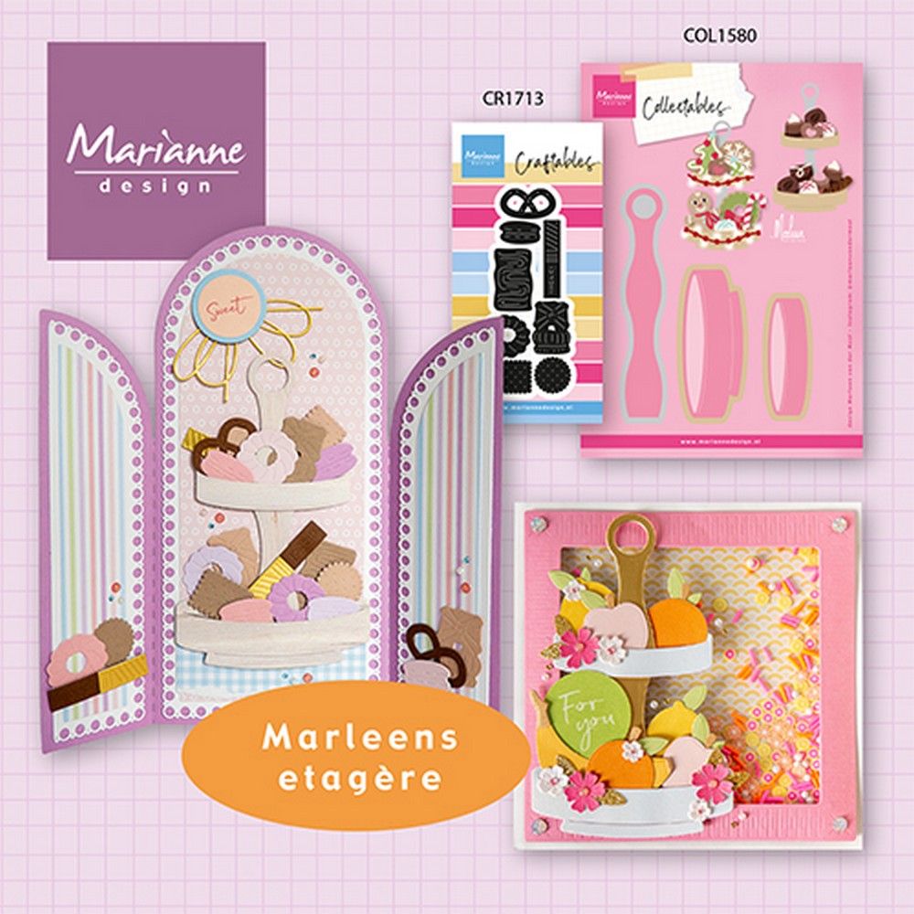 Marianne Design • Sammeletagère von Marleen, 3 Stück, 81 x 122 mm