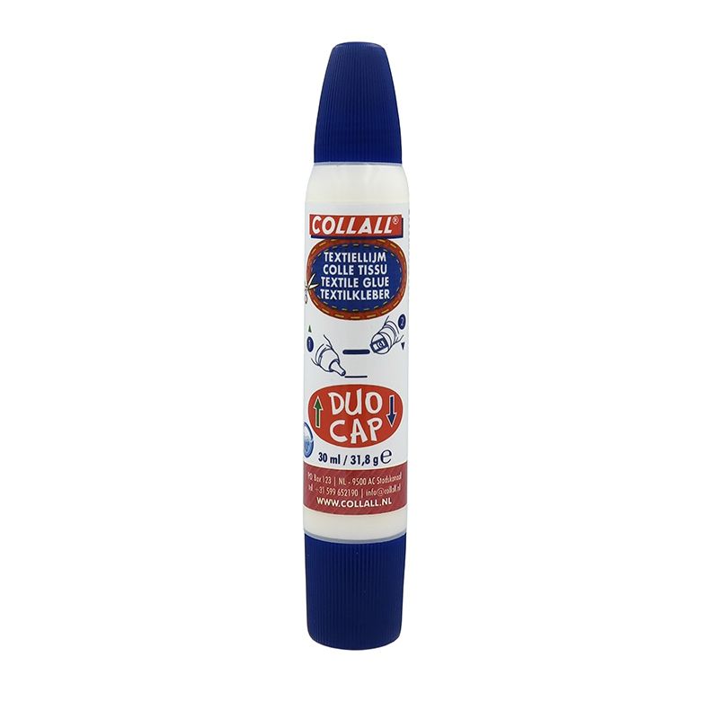 Collall • Klebestift Duo Cap Textilkleber weiß 30ml
