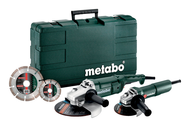 Metabo Combo-Set WE 2200-230 + W 750-125 (685172510) inklusive Koffer und 2 Schleifscheiben – 685172510