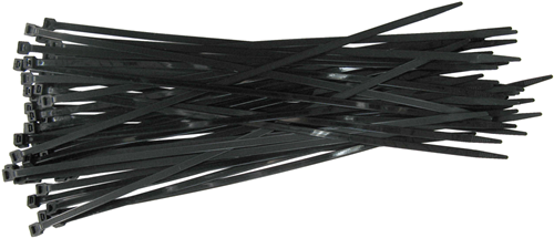 Con:p Colson-Armband 7,5 x 450 mm, schwarz, 50 Stück – B20450