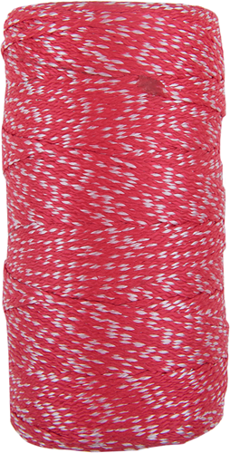 Con:P PP-Seil 1 mm 6 kg rot-weißer Bob 100 m – B34178