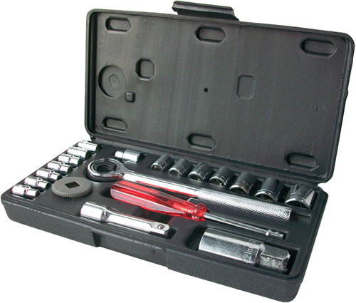 Con:p Satz Steckschlüssel 1 4 + 3 8 20 Stück – B20795
