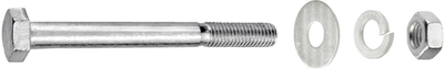 Verbindungsschraube 10x110 + Mutter + SR + gr. Beutel 10 Stück - B30019