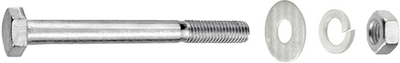 Verbindungsschraube 10x90 + Mutter+SR+GR-Beutel 10 Stück - B30018