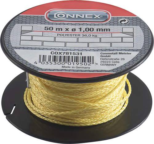Connex Mauerwerksschnur Pes 1 mm Fl Spule 50 m – COX781531