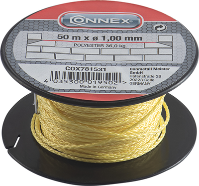 Connex Mauerwerksschnur Pes 1 mm Fl Spule 50 m – COX781531