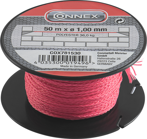 Connex Mauerwerksschnur Pes 1 mm Ro Spule 50 m – COX781530