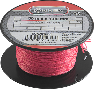 Connex Mauerwerksschnur Pes 1 mm Ro Spule 50 m – COX781530