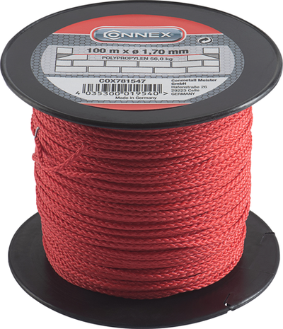 Connex Mauerwerksschnur PP 1,7 mm Ro Spule 100 m – COX781547