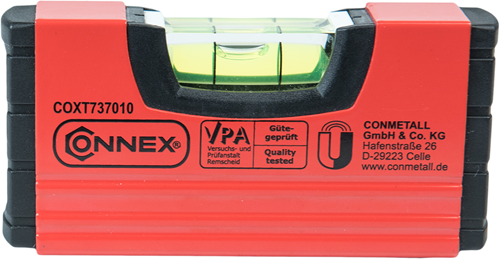 Connex Mini-Wasserwaage magnetisch 10 cm – coxt737010