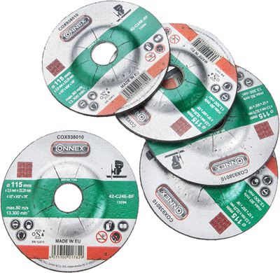 Connex-Set 5x Schleifscheibenstein 115mm - cox938015