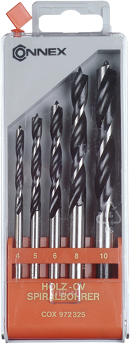 Connex-Set Holzbohrer 4–10 mm, 5 Stück, rot – cox972325