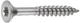Connex TX-Schraube 4,0 x 50 Edelstahleimer 140 Stück – B30137